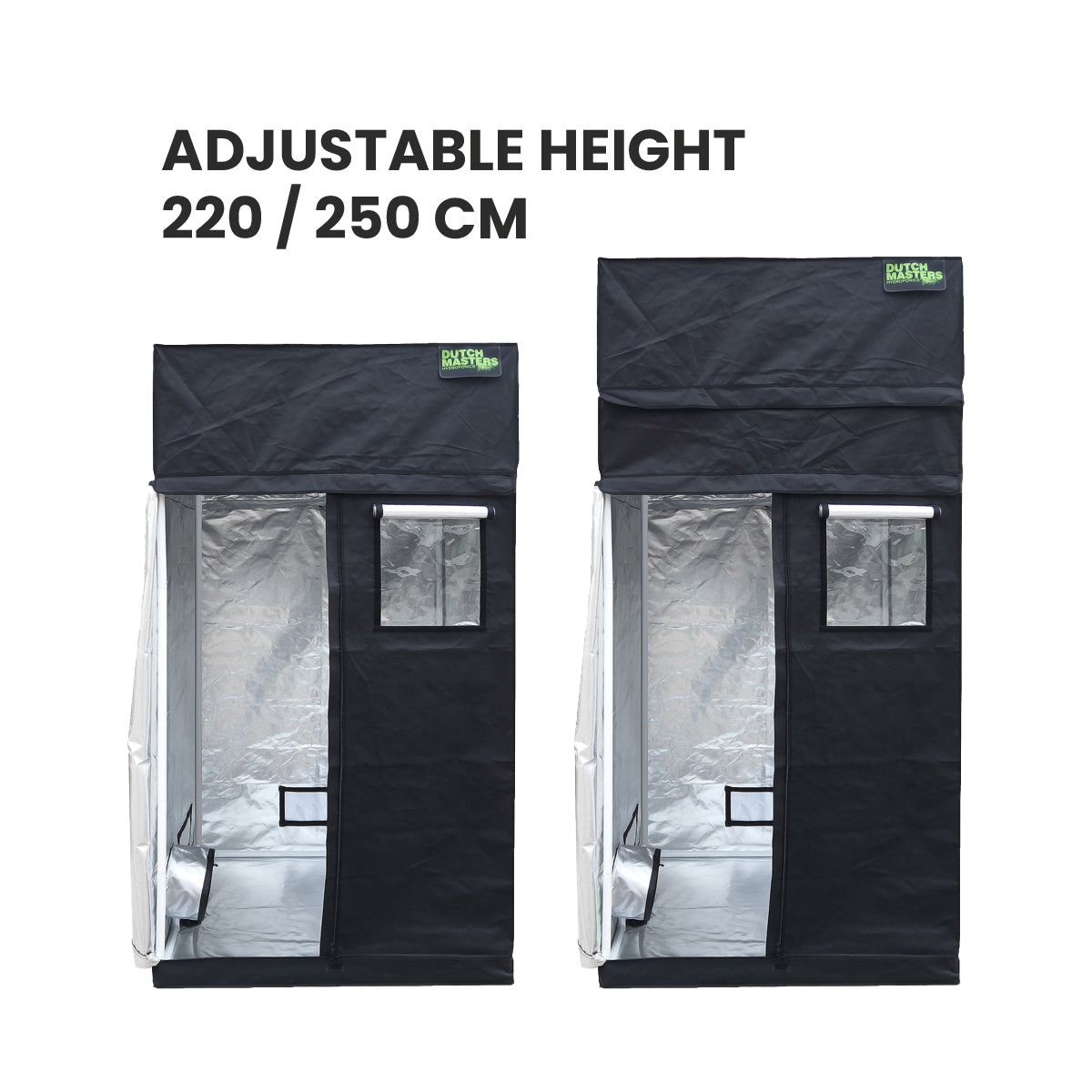 Dutch Masters PRO Grow Tent 120x120x220-250 cm verstellbare Hoehe