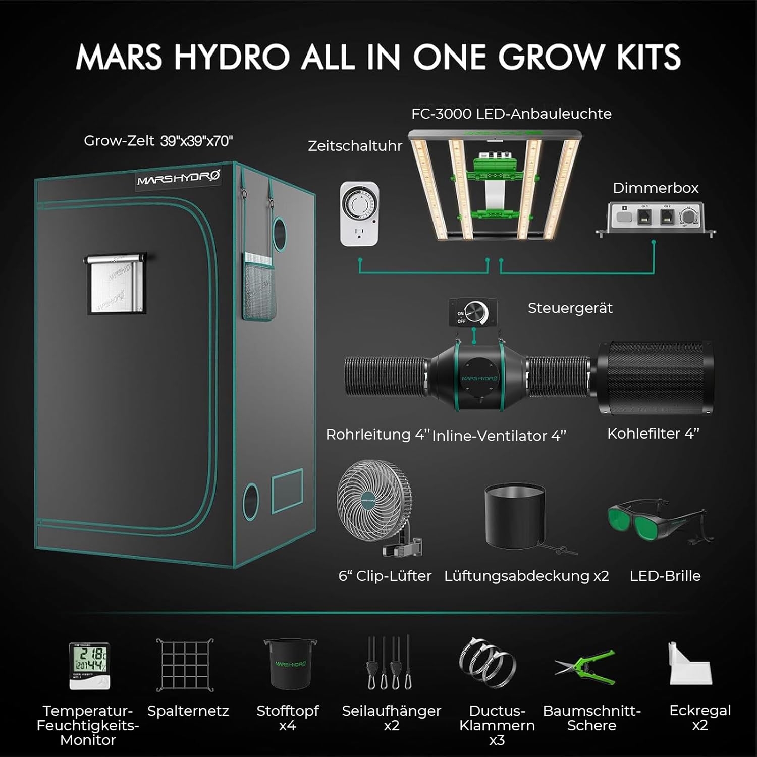 Mars Hydro All in One Grow Kit