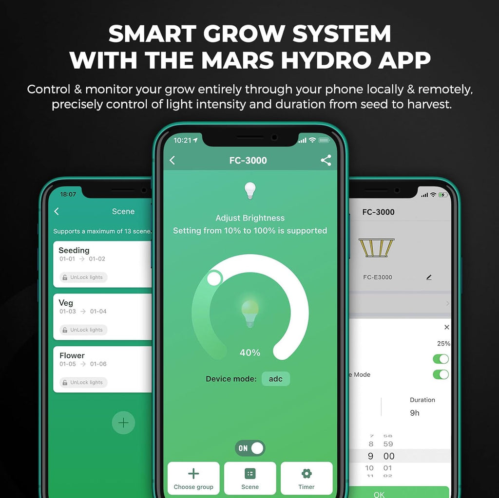 Mars Hydro App Steuerung