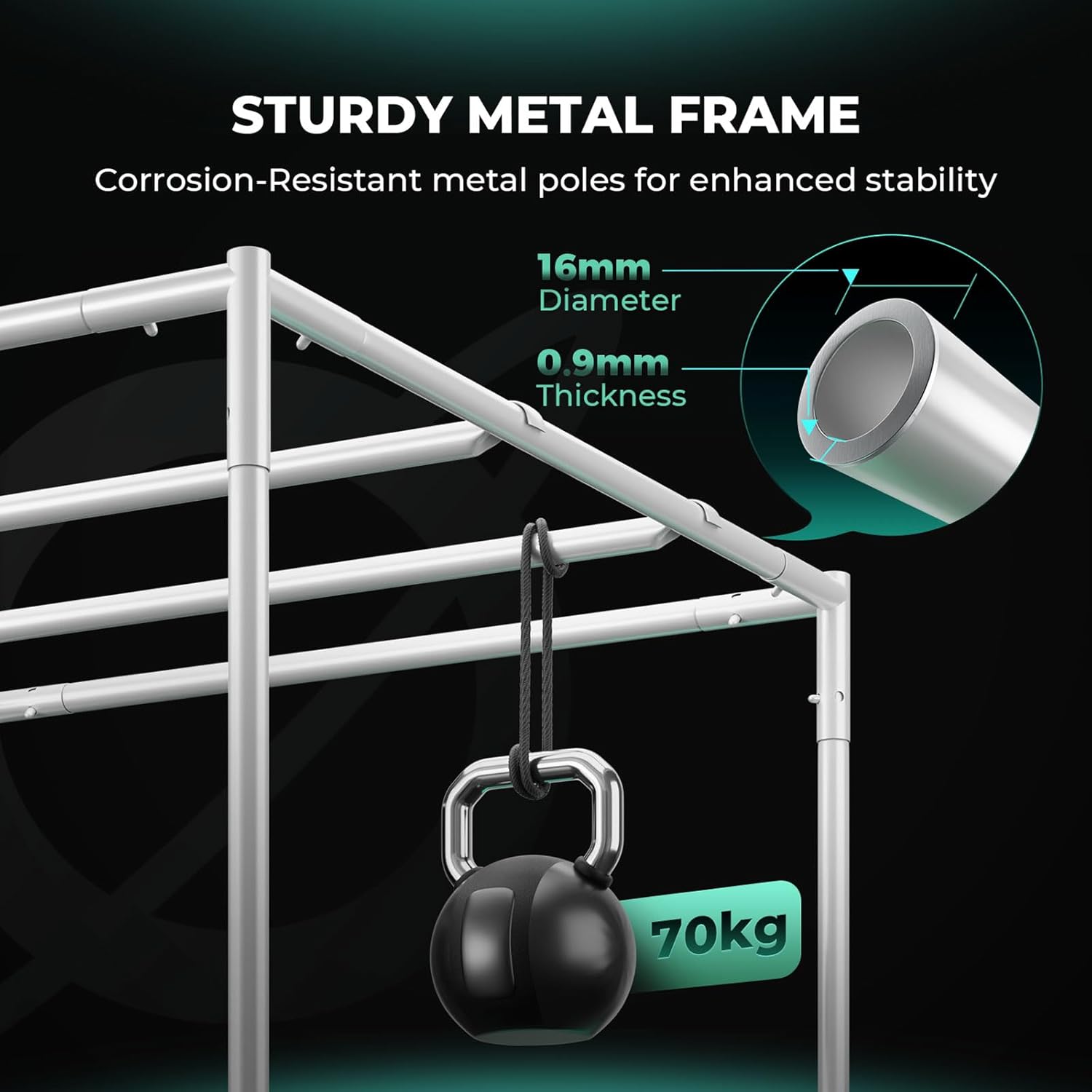 Stabiler Metallrahmen Grow-Zelt